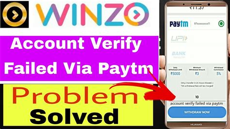 winzo account verification